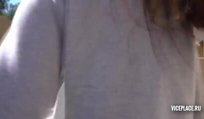 Petite teen Katya Nubiles gets creampied by huge cock