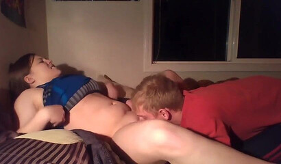 Curvy amateur brunette fucks with her boyfriend on webcam