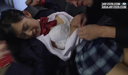 Asian schoolgirl gets tied up and fucked hard