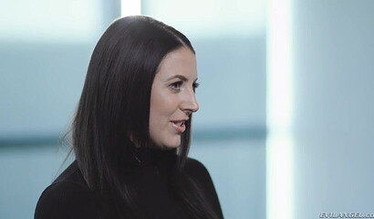Big tit slut Angela White gets ass fucked by few guys