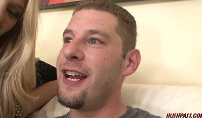 Slutty blonde Jordan Kingsley enjoys in big stiff rod