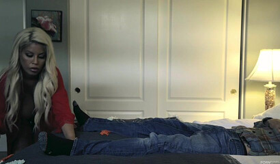 Blonde mom with big tits Bridgette B fucks with stepson