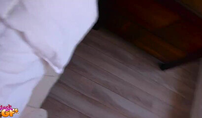 Amateur ebony slut Amathyst gets pussy fucked in POV