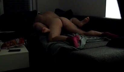 Homemade fucking with brunette chubby wife
