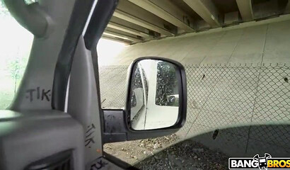 Latina MILF Nickiee gets banged in a van