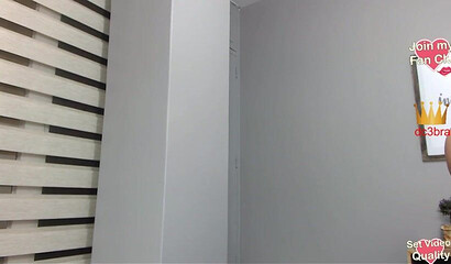 Fat ass Latina teasing teasing on webcam