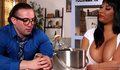 Lucky dude fucks Latin MILF with big tits and ass