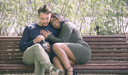 Latin babe with big tits Sheyla make a threesome with her busty friend and bf