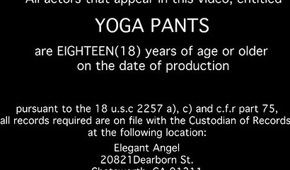 Fabulous blonde babe Cali Carter rips her yoga pants and takes cock in anal hole