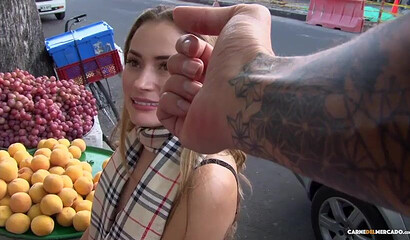 Gorgeous Latina Anastasia Rey gets smashed after guy picks her up on street