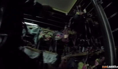 Hot brunette slut with long legs Gracie Glam picked up and banged hard