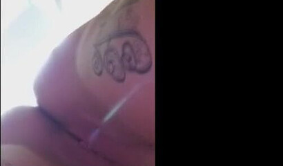 Slutty brunette mommy Clover Baltimore flashing with her big tits in public