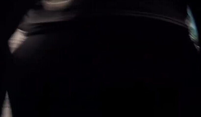 Slutty redhead with big tits getting banged in the public toilet