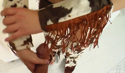 Slut with well rounded butt Mel gets her ass fingered while fucking POV