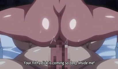 Hentai bitch with massive fake jugs bangs and gets finished with nasty creampie
