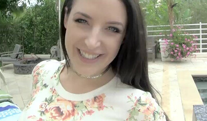 Hardcore anal banging for this big titted and busty pornstar Angela White