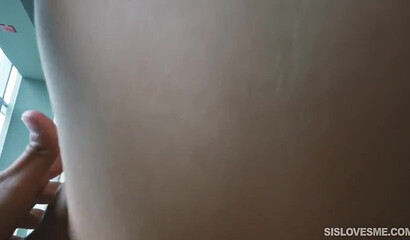 Horny girl with rounded ass Chloe riding rock hard shaft POV