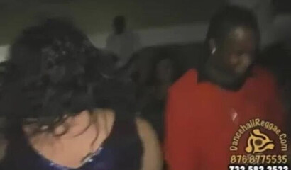 Amateur ebony sluts flashing pussies and boobs in public club