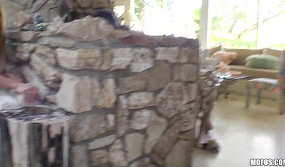 Blonde hottie Aj Applegate bend over and takes fat cock in her big butt