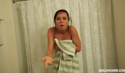 Smoking hot stepsister Aidra Fox gets fucked after a shower in POV