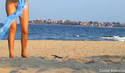 Horny voyeur caught hot blondes nude on the public beach