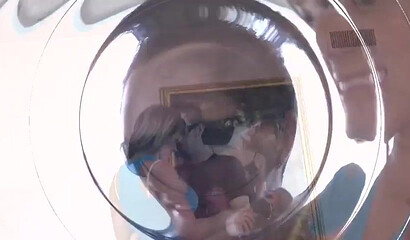 Blonde chick with big tits Nikki Sexx fucks with a lucky dude