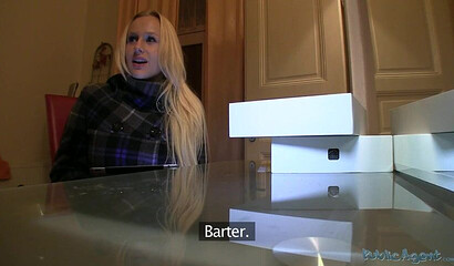 Amateur blonde with big tits Angel Wicky gets ass fucked