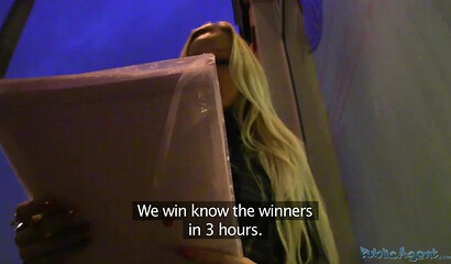 Amateur blonde with big tits Angel Wicky gets ass fucked