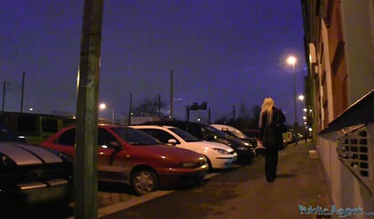 Amateur blonde with big tits Angel Wicky gets ass fucked