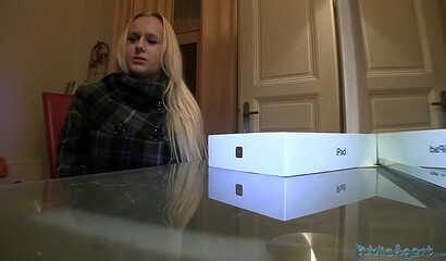 Amateur blonde with big tits Angel Wicky gets ass fucked