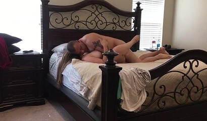 Amateur big ass mom caught fucking like a slut in her bedroom