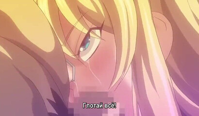 Big boobed hentai blonde gets gangbanged by a bunch of horny dudes