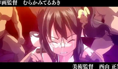 Big boobed hentai blonde gets gangbanged by a bunch of horny dudes