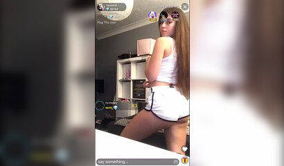Compilation of brunette hottie stripping and masturbating on home webcam
