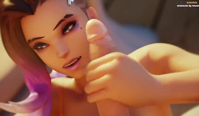 Compilation of animated big titted bitches sucking on long pricks