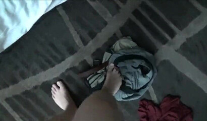 Slutty sister in fishnet pantyhose Maci May bends over to get doggystyled