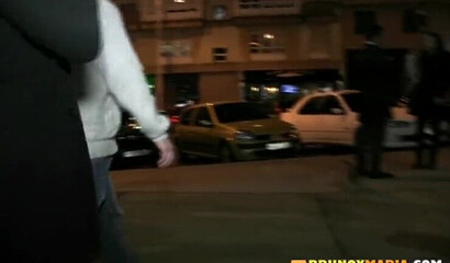 Fake titted redhead with pierced clit picked up on street and banged in hotel room