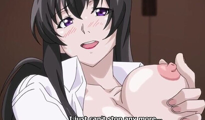 Hentai MILF with big breasts takes dick and wonderful creampie