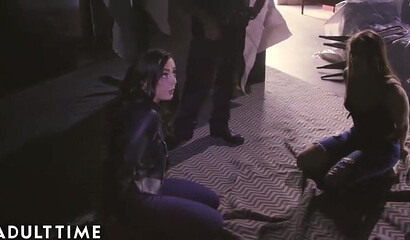 Arrested pornstars Gia Derza and Whitney Wright get those holes filled with male meat