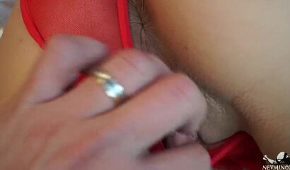 Sexy bitchy mom in red undies getting pounded in doggystyle pose