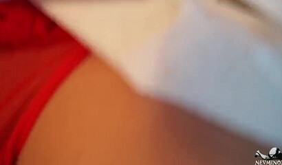 Sexy bitchy mom in red undies getting pounded in doggystyle pose