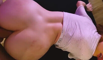 Attractive redhead bitch Maru Karv sucks and ass fucks in POV