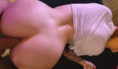 Attractive redhead bitch Maru Karv sucks and ass fucks in POV