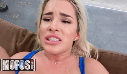 Blonde curvy amateur Mila Marx riding dick and in POV style