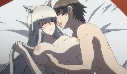 Busty hentai slut feels massive dong deep in her wet cunt