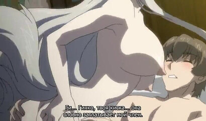 Busty hentai slut feels massive dong deep in her wet cunt