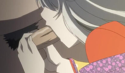 Busty hentai slut feels massive dong deep in her wet cunt
