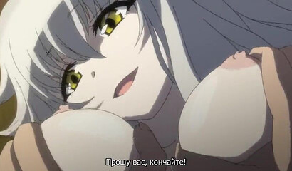 Busty hentai slut feels massive dong deep in her wet cunt
