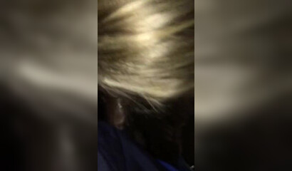 Amateur nerdy wife got horny after the concert so she sucks my dick