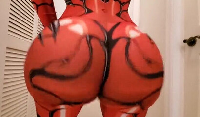 Bombastic and slutty bodypainted brunette fucking big male rode in POV